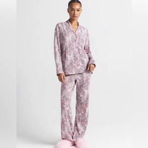 NWT SKIMS long sleep set in bloom mini multi animal XL